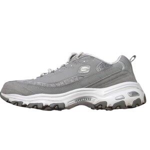 Skechers D'Lites Shoe Sneaker Women Size 10 Gray Air Cooled Memory Foam 11936